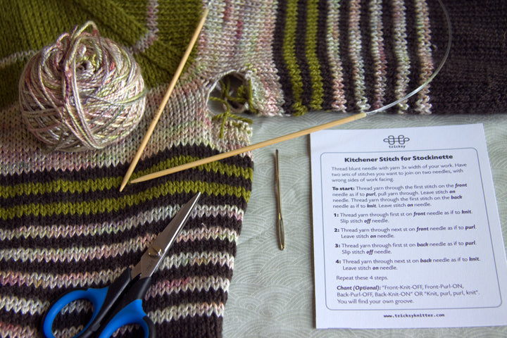 How to Graft Underarm Stitches in a Seamless Sweater - Part 1