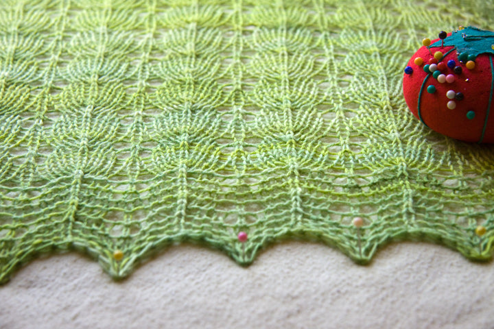 How to Block Knitted Lace