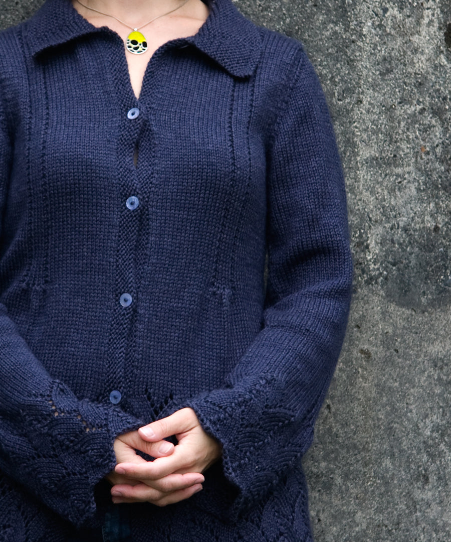 Fifth Street Jacket-Downloadable knitting pattern-Tricksy Knitter