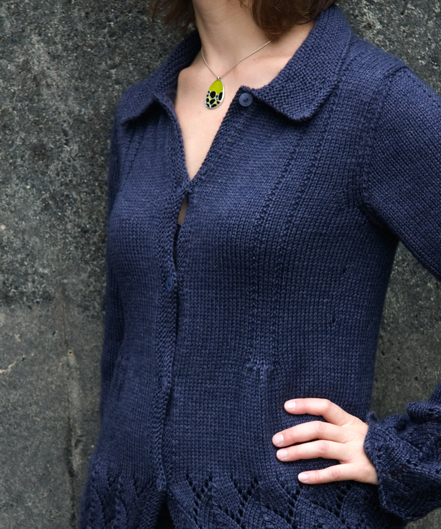 Fifth Street Jacket-Downloadable knitting pattern-Tricksy Knitter