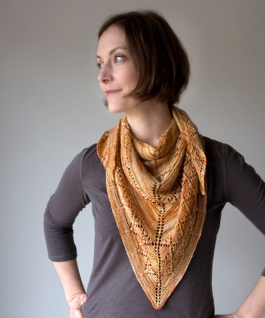 Arimono Shawl-Downloadable knitting pattern-Tricksy Knitter