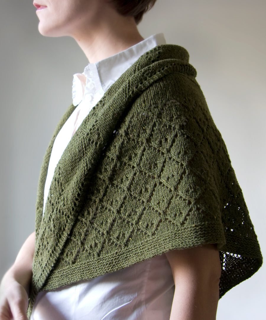 Arimono Shawl-Downloadable knitting pattern-Tricksy Knitter