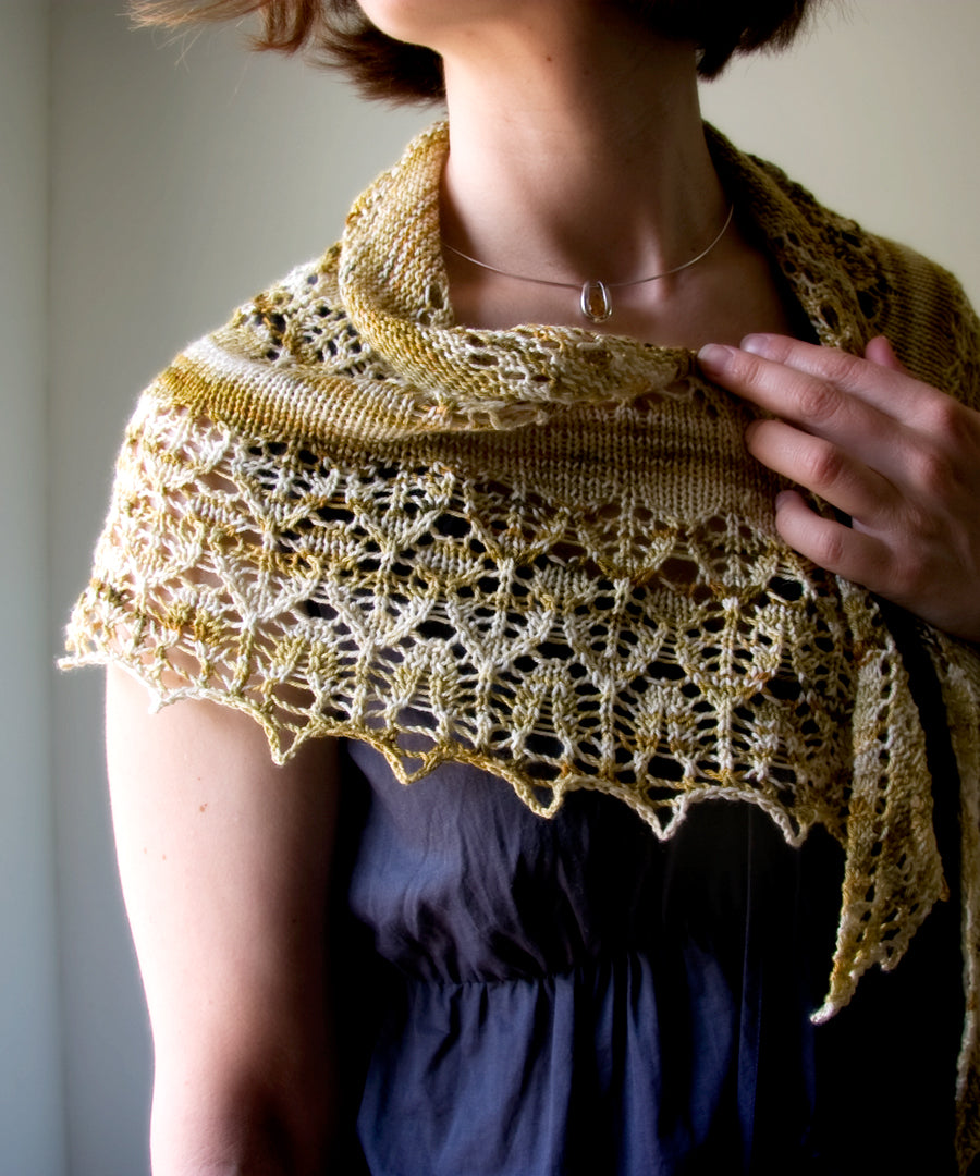 Fledge Shawl-Downloadable knitting pattern-Tricksy Knitter