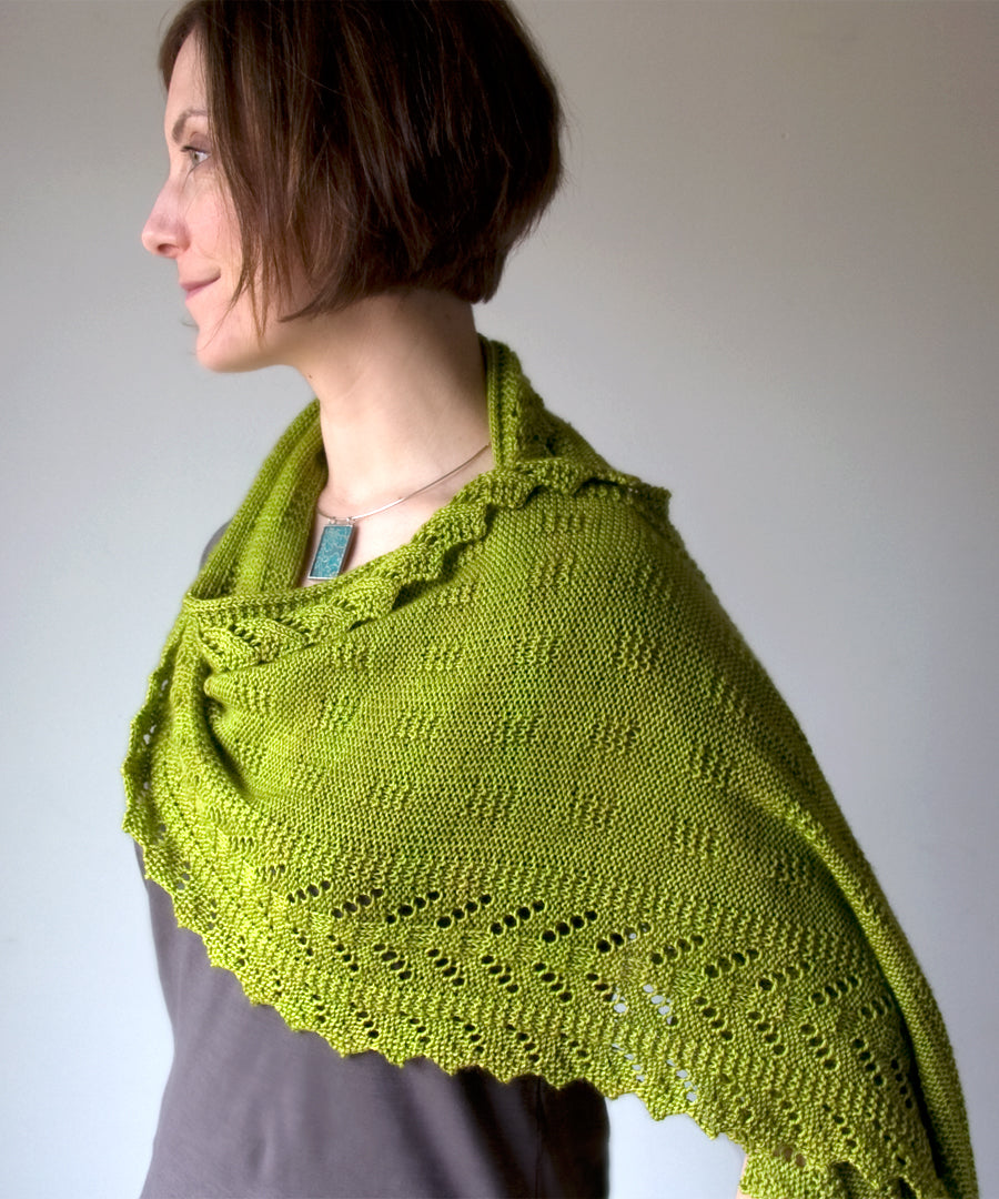 Paravel Wrap-Downloadable knitting pattern-Tricksy Knitter