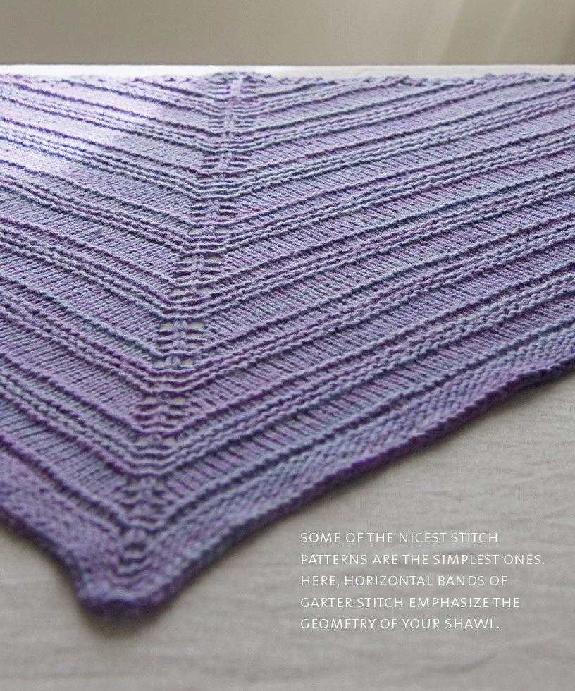 Triangular Shawls: Step by step guide with 2 patterns-Downloadable knitting pattern-Tricksy Knitter