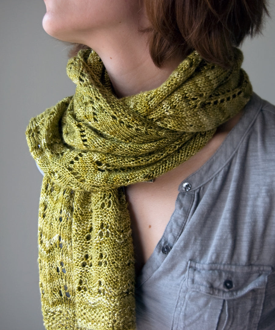 Sweet Oak Shawl-Downloadable knitting pattern-Tricksy Knitter