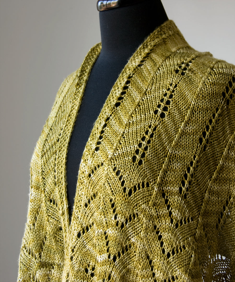 Sweet Oak Shawl-Downloadable knitting pattern-Tricksy Knitter