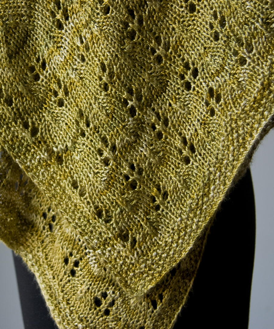 Sweet Oak Shawl-Downloadable knitting pattern-Tricksy Knitter