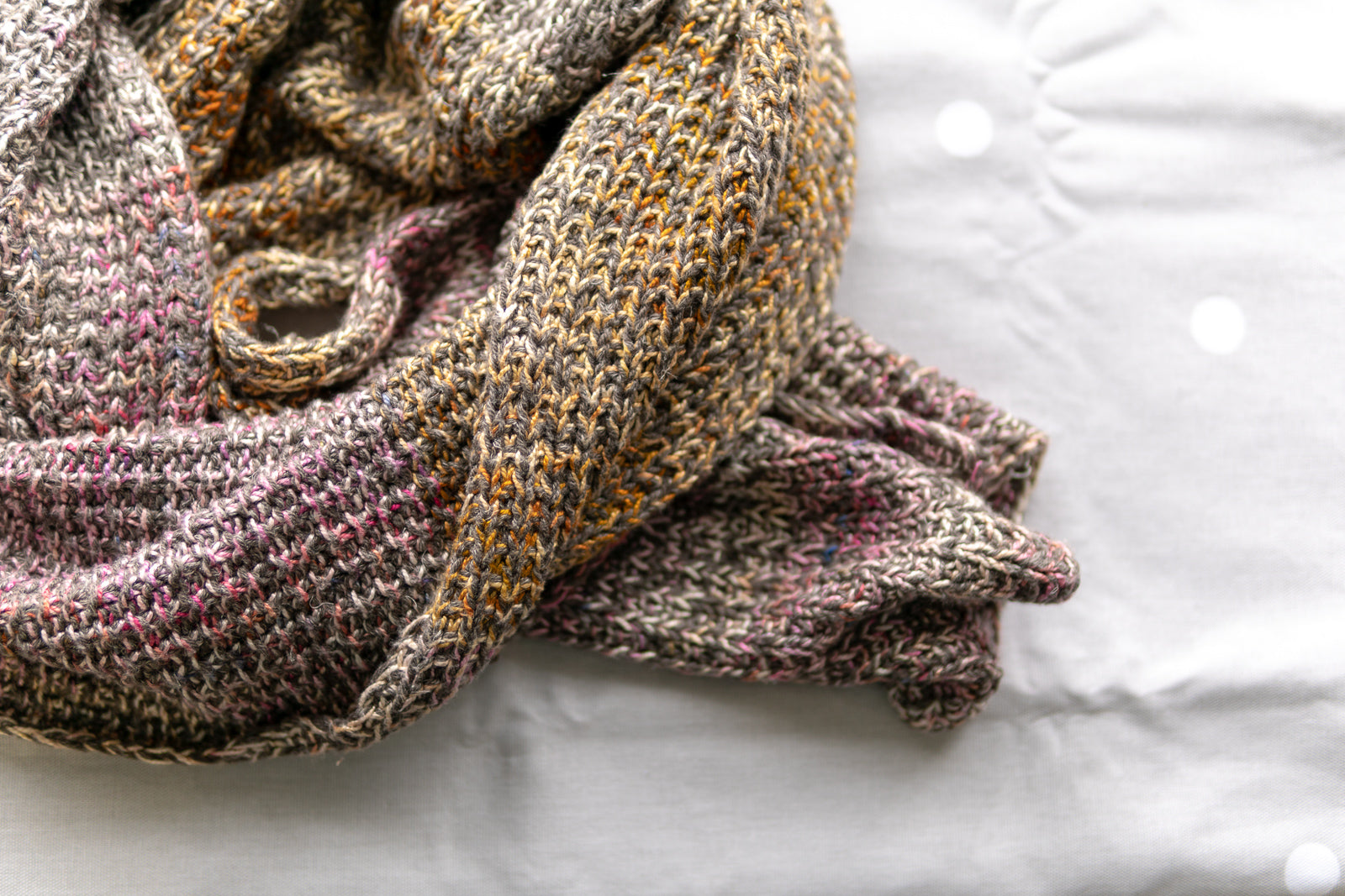 Free knitting pattern: Olivia Broken Rib Scarf by Megan Goodacre