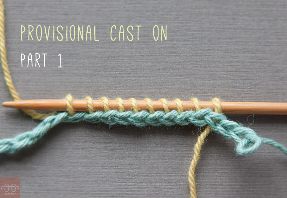 How to cast on: Making a provisional cast on