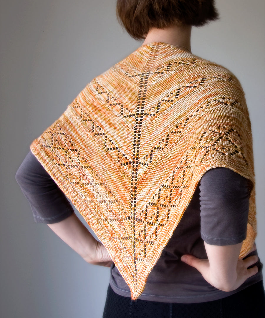 Arimono Shawl-Downloadable knitting pattern-Tricksy Knitter