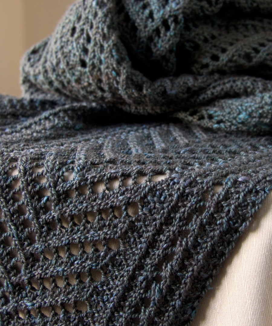 Boiseau Wrap-Downloadable knitting pattern-Tricksy Knitter