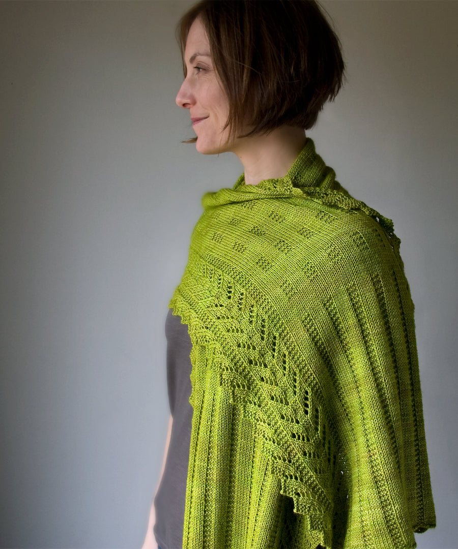 Paravel Wrap-Downloadable knitting pattern-Tricksy Knitter