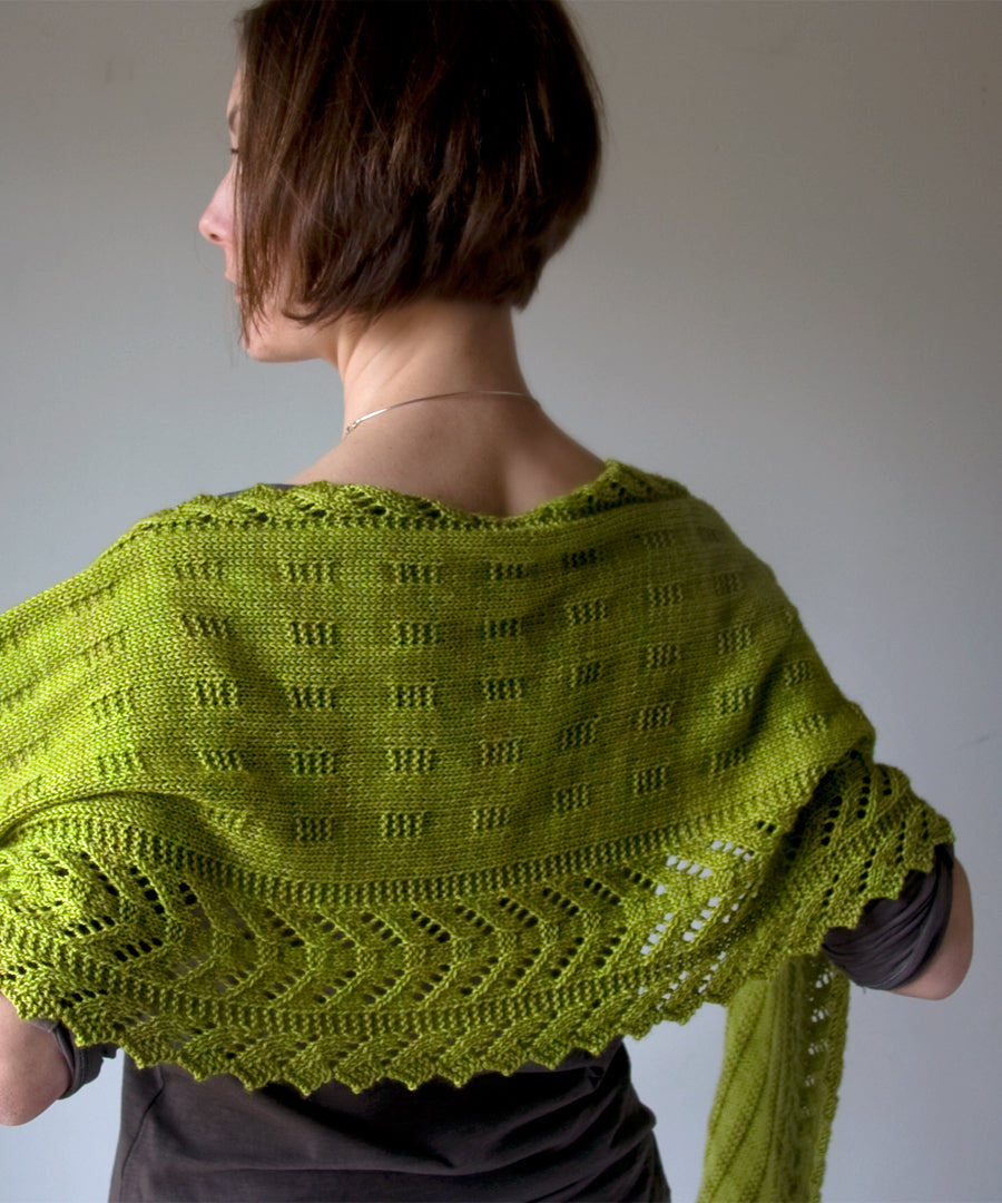 Paravel Wrap-Downloadable knitting pattern-Tricksy Knitter