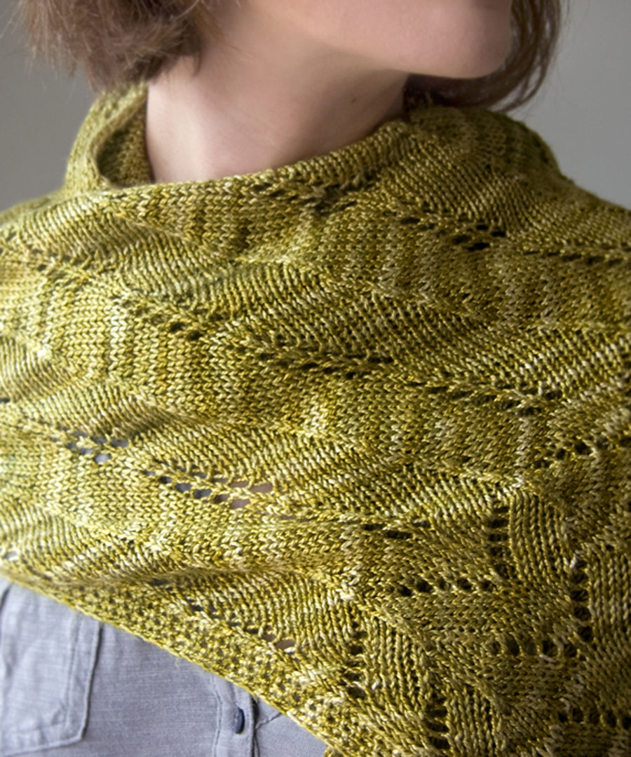 Sweet Oak Shawl-Downloadable knitting pattern-Tricksy Knitter